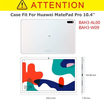 Flip Case For Huawei MatePad 10.4 tolline BAH3-AL00 BAH3-W09 Magnet Funda Kate ultra-õhuke Puhul Huawei Matepad Pro 10.4