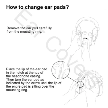 Kõrva tampoonid Pioneer SE-A1000 SE-A1000 Kõrvaklappide Kõrvapadjakesed Asendamine Peakomplekt Kõrva Pad PU Nahk Sponge Vaht