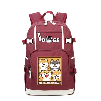 Doge Armas Bookbag Koolikotid Shiba Inu Naiste Seljakott Husky Kawaii Naiste Back Pack Sülearvuti Bagpack Veekindel Reisi Seljakott