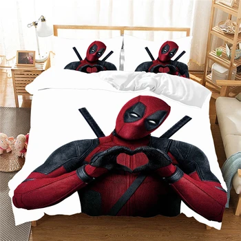 Marvel Deadpool 3D-voodipesu komplekt voodi tekikott trööstija komplekti voodipesu komplektid bedclothes voodipesu (NR sheet) voodipesu komplekt luksus