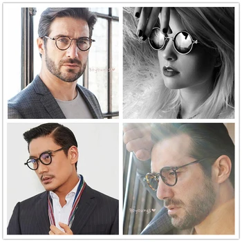 2020. aasta Algul titanium klaasid raami meeste ja naiste prillid prilliraamid arvuti lühinägevus Retro Brändi vintage optilised klaasid Nerd