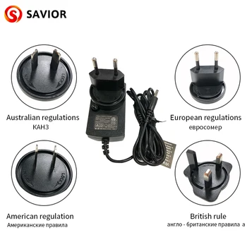 Eemaldatav ELI / USA / Austraalia / UK standard konverteerimise pea PÄÄSTJA aku single / dual adapter 8.4 V, 1,5 A