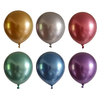 UUS 50tk Chrome Rose Gold Õhupalli Vilkuv Metallist Balloon Paksenema Helme Metallist Pulm Teenetemärgi Metallik Õhupallid 10inch 1.8 g