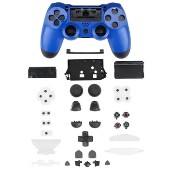 PS4 Sinine Täielik Komplekt Eluaseme Koorega Juhul Asendamine Mod Kit For Sony Playstation 4 Dualshock 4 PS 4 Wireless Gamepad Töötleja