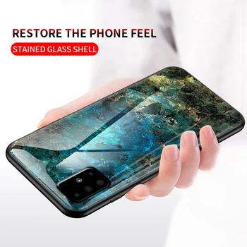 Kalle marmor Klaasi Puhul Samsung Galaxy S20 Ultra S20Plus S10E S10 Pluss 5G S8 S9 Lisa 20 8 9 10 Pluss Põrutuskindel kõvakaaneline