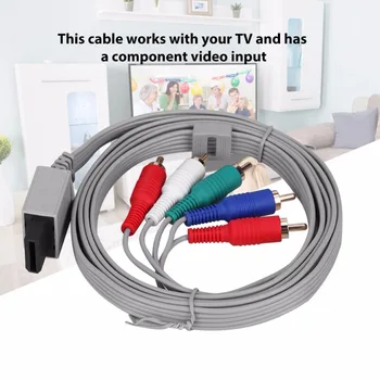1,8 m Kõrge Määratlus AV Audio-Video Adapter HDTV Component Kaabli juhtme Jaoks Wii U Mängude Süsteem mängude tarvikud