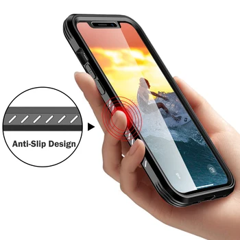 Hübriid Raske + TPU Case for iPhone 12 Pro Max Põrutuskindel 2 in 1 Case for iPhone 12 Kilp Ehitada Screen Protector kogu Keha