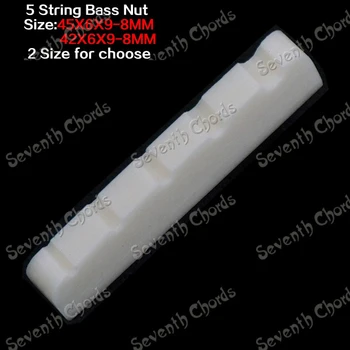 2 Tk Luu 5 String Electric Bass Kitarr Pähklid / 45 x 6 x 9-8mm ja 42 x 6 x 9-8mm kaks suurust valida