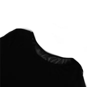 Marli O-Kaeluse Babydoll Sleepwear Pikad Varrukad Naiste Väljamõeldud Pesu Feminina Võre Must Seksikas Pluss Suurus Perspektiivi Nighty RW80868