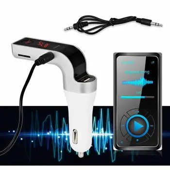 Traadita Bluetooth 4.0 Auto MP3 Player FM raadiosaatja LCD USB Laadija Komplekt AUTO G7