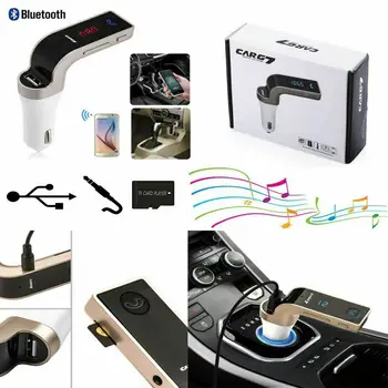 Traadita Bluetooth 4.0 Auto MP3 Player FM raadiosaatja LCD USB Laadija Komplekt AUTO G7