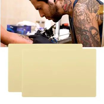 5tk A4 Suurus 3MM Paks Sünteetiline Tätoveering Praktika Naha kahepoolne Tattoo Art Koolituse Silikoonist Padjad Microblading Tava Nahk