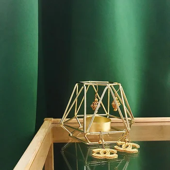 Komplekt 2 Kuld Geomeetriline Metallist Tealight Küünal Omanikud elutoas & Vannituba Kaunistused - Centerpieces Pulm & Dining