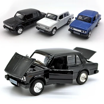 Lada 2106 Mudelit, Auto 1: 36 Skaala Diecast Sõidukid, Sulam Sõiduki Mänguasjad, Lapsed Poisid, Metallist Mudel Openable Ukse/Heli/Valgus/Tõmba