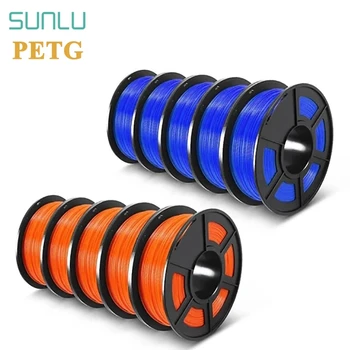 SUNLU PETG 3D Hõõgniidi 1.75 mm 3D-Printer Hõõgniidi Plasic PETG Hea Sitkus Trükkimine Materjalide 10rolls/set