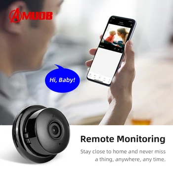 AMUDB Traadita IP Kaamera 1080P HD kahesuunaline Audio Öise Nägemise beebimonitor 360 Kraadi Panoraam Home Security WIFI Kaamera P2P