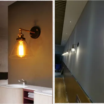 Põhjamaade Lihtne Retro Tööstus Hotel Öö Veranda Trepid Klaasist Seina Lamp Led seinavalgusti Puhkus Kaunistused Koju Seina Art