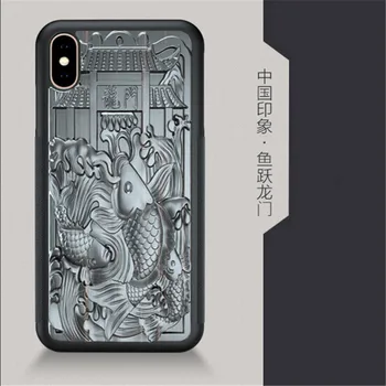 Luksuslik 3D-Nikerdatud Puidust Case for iPhone 11 12 Pro Max Korral Leevendust Pehme TPU silikoon kate iPhone 6 7 8 Plus X-XR, XS Max Coques