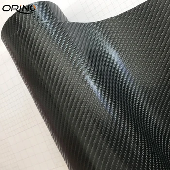 20/30/50X152CM tahma Suur Tekstuur Carbon Fiber Kile 6D Carbon Vinüül Kleebis Auto Wrap Õhu Vaba Mullid