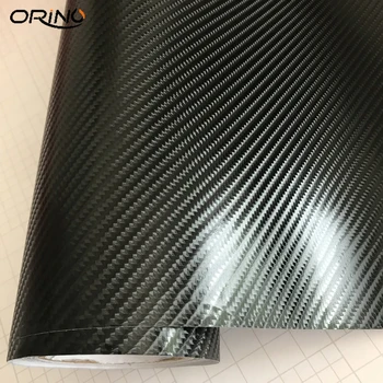 20/30/50X152CM tahma Suur Tekstuur Carbon Fiber Kile 6D Carbon Vinüül Kleebis Auto Wrap Õhu Vaba Mullid