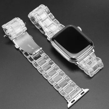 Läbipaistev Vaik Rihma Apple Watch band 44 mm 40mm jaoks iWatch bänd 42mm 38mm Käevõru Apple watch seeria 5 4 3 42 44mm