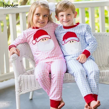 Jõulud Riided Lastele, Beebi Poiss, Tüdruk Jõulud Santa Ruuduline Tops+Püksid Pidžaama Sleepwear Boutique Lapsed Riided vestaglia bimbo