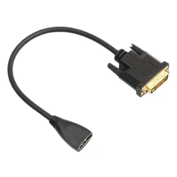 DVI-D Male 24+1 pin, HDMI Female 19-pin HD-HDTV Monitor Display Adapter Kaabel