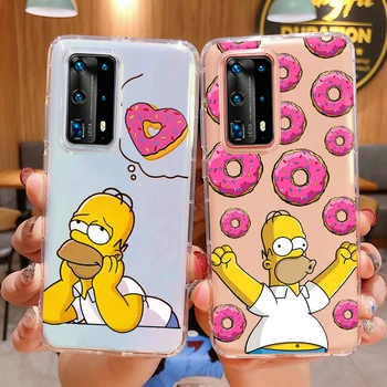 PUNQZY Homer J Simpson Naljakas Bart Simpson Coque Cartoon Telefoni Puhul Samsungi A50 A70 S20 A51 A71 S11 S10 S9 PLUS S8 TPÜ Kate