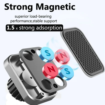 Univerola Magnet Telefoni Omanik Auto Armatuurlaud, Telefon Seista 360 Kraadi Pöörlev Magnet Mobiiltelefoni Omanik iPhone Samsung Xiaomi