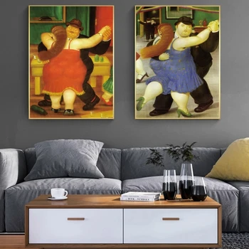 Põhjamaade Naljakas Kunst Mona Lisa Lõuend Maalid Fernando Botero Kuulus Seina Art Plakatid Ja Pildid Abstraktne Kunst Pilte Cuadros