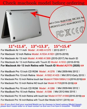 2020. aastaks 13PRO A2289 A2251Fashion PU Nahast Sülearvuti Puhul Apple Macbook Pro Õhu-Touch Võrkkest Baar 11 12 13 15 16 inchs A2179