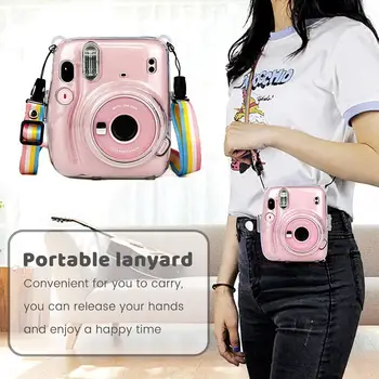 Näiteks Fujifilm Instax Mini 11 Kaasaskantav Läbipaistev Kaamera Puhul Tolmukindel Kate Praktiline, Kerge Riputusaas