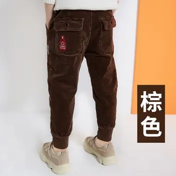 INS Kuum poiste püksid 3-13 aastat vana Multi-tasku Velvetist püksid sport ja vaba aeg cargo püksid Sääre korea fashion mitmekülgne