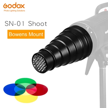 GODOX SN-01 Bowen suur Snoot Studio Välgu Lisatarvikuid Professionaalne Stuudio valgustite Sobib S-Tüüpi DE300 SK400 II