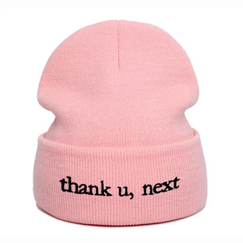 Uus 2020High Kvaliteet Mood Tikandid Thank U,Järgmine Beanie Ariana Grande Kootud Müts Sooja Talve Unisex Naiste Mees Mütsid