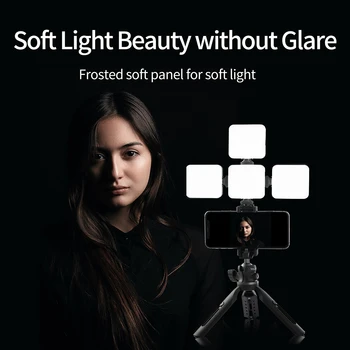 RGB LED Video Valgus, Mini Softbox Kaamera Foto Valguse GoPro DSLR Kaamera Laetav Vlog Fill Light