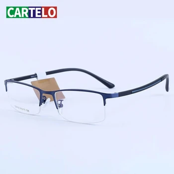 CARTELO Ultralight Silma Lühinägevus Retsepti Prillid Mees Pool Optiline Mehed roostevabast terasest Klaasid Raami Mees Väljakul
