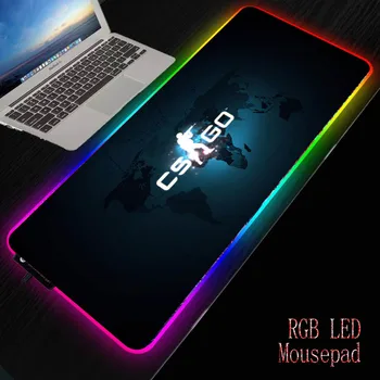 Mängude RGB Large Mouse Pad Suur Gamer Mouse Mat Arvuti Mousepad Led Backlight XXL Mause Padi Klaviatuur Laua Matt CSGO