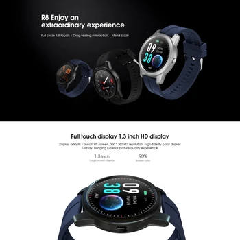ELEPHONE R8 Smart Watch 1.3 tolline Värviline Ekraan 5.0 Bluetooth Smart Watch TPÜ Rihm Veekindel IP67 Südame Löögisageduse & Sleep Monitor