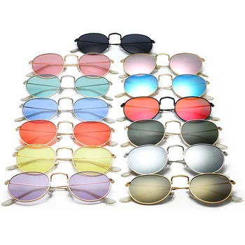 Psacss Kuum Metall Ring Päikeseprillid Meestele Naiste Vintage Rainbow Värvi Brändi Disainer päikeseprillid oculos de sol feminino UV400