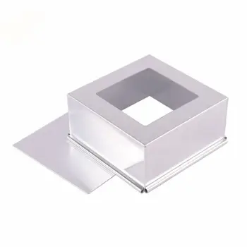 4-10 Tolline DIY Square Mitte Jääda koogivormi Pirukas Päts Terviseks Leib Hallituse Bakeware Sahtel X4YD