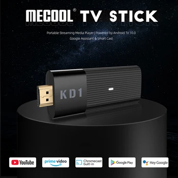 Mecool KD1 TV Stick Amlogic S905Y2 TV Stick Android 10 2 GB 16 GB Tugi Google ' i Sertifitseeritud Hääl 1080P 4K Dual Wifi BT4.2 TV Pulk