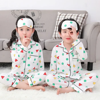 Sügis-Talv Poisid Pikk Pidžaama Seab Aastaks 2020 Armas Kodu Sleepwear Tüdrukud Pikk Lapsed Pijamas Tüdruk Lühike Top Pant Prindi Lapsed Pidžaama Komplekt