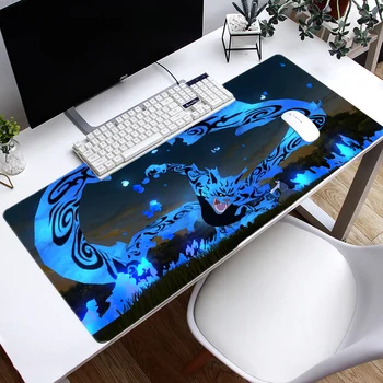 Naruto Prindi Suur Gaming Mouse Pad Anti-slip Looduslik Kautšuk Hiire Matt Klaviatuur Desk Pad Matt Sülearvuti Gamer Mousepad