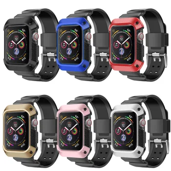Sport rihm Apple Watch band Juhul 44mm 40mm iwatch 6 5 4 SE TPÜ kate+Bänd Apple Watch Seeria 4 5 6 käevõru