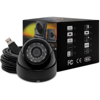 5.0 Megapiksline öise nägemise USB Kaamera 2592 × 1944 Aptina MI5100 CMOS väljas dome USB-kaamera
