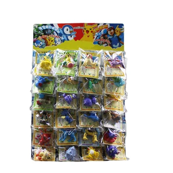 24tk/palju Mew Snorlax Dragonite Psyduck Mudkip Charizard Lapras Sylveon Eevee Celebi mini PVC joonis mänguasi tasuta shipping