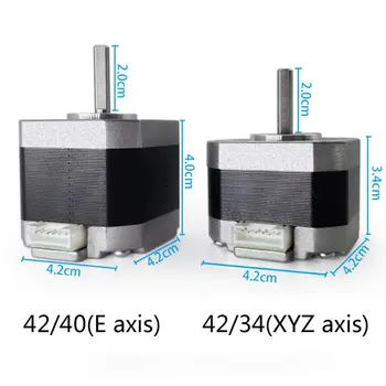 42/34 42/40 42 Stepper Motor XYZ Axis E-Telje Madal Müra Ühtne Rotate Kiirus Drive Mootor 3D-Printer