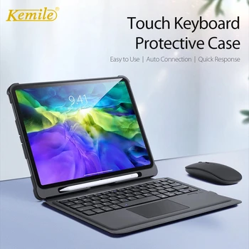 Touchpad keyboard Case For iPad 8. 10.2 põlvkond 2020 Katta W Pliiatsi Hoidja Cover For iPad Pro 11 2020 Õhk 3 10.5 Juhul Klaviatuur