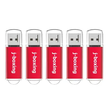 J-poks USB Flash Drives 4GB 8GB USB mälupulk 16GB, 32GB Thumb Drives Cap 1GB 2GB Pendrives Punane 5TK/PACK Punane PC